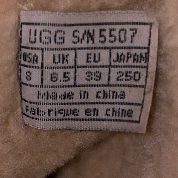 UGG Women’s Mercer Brown Leather Ankle Boots Size 8(runs small like 7.5) - Picture 5 of 6